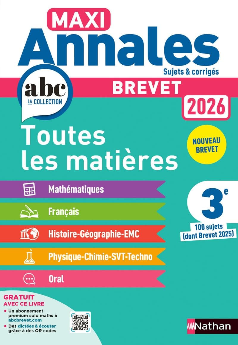 Maxi Annales Brevet 2026 - Corrigé